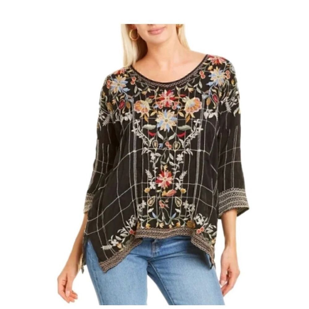 Johnny Was Sienna Blouse Embroidered (S) Boho, - Picture 11 of 11
